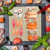 GTNCE 6 Pcs Bamboo Sushi Rolling Mat Set with 2