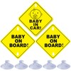 TRKETK 3 Stück Baby an Bord Auto Warnschilder, 5 x
