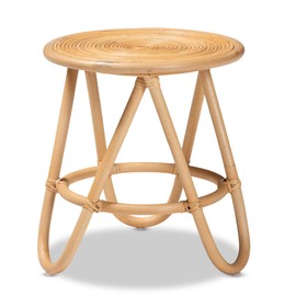 Baxton Studio Rinjani Natural Rattan End Table