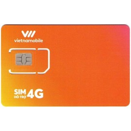 Vietnam SIM Vietnamobile 4G / 3G, 20 Days Usage, Vietnam Prepaid Simcard (2 Cards 20 Days)