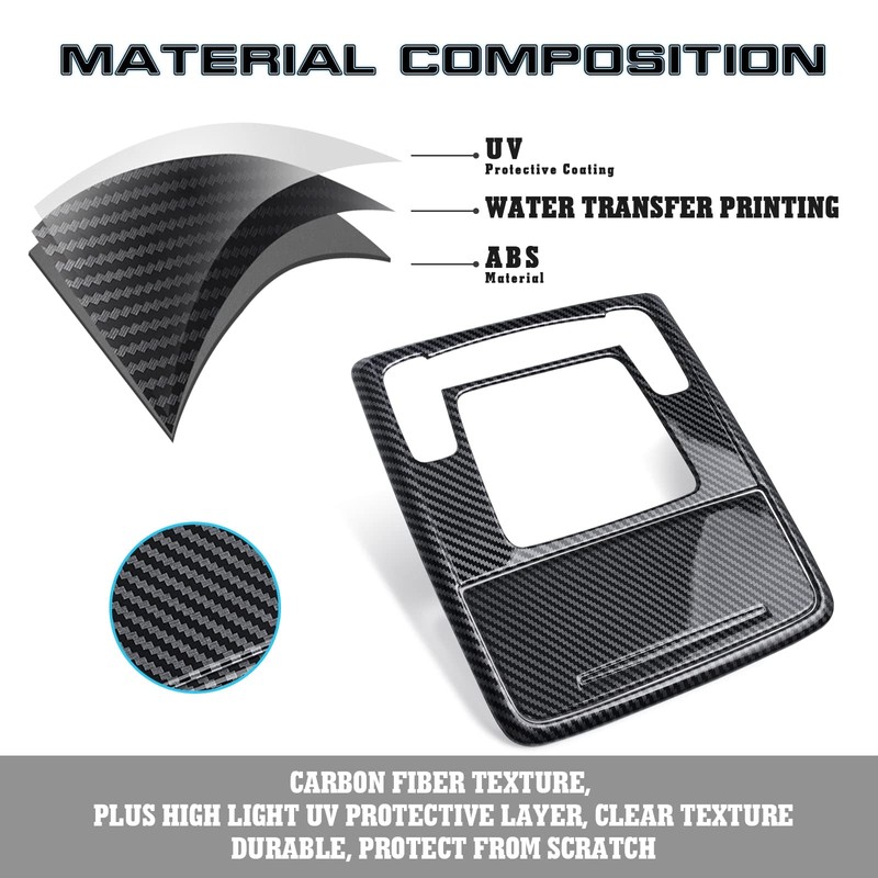 x xotic tech Interior Roof Reading Light Panel Cover Trim,