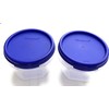 Tupperware Modular Mate Round 1 Set of 2 with Blue