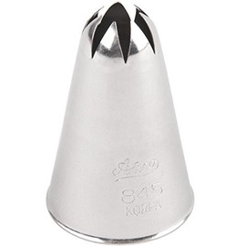 Ateco # 845 - Closed Star Pastry Tip .44'' Opening Diameter- Stainless Steel by Ateco