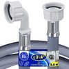 Inlet Hose Washing Machine and Dishwasher 3.5 m Water Hose for Temperatures up to 25 °C with Angle and Straight Safety Valve Diameter 3/4 Inch Made in EU MONTERAL