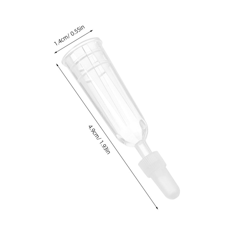 Ipetboom 6pcs Ampule Tips Transparent Liquids Dispensing Applicator Caps Replacement