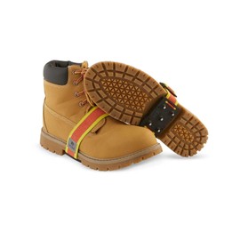 K1 Mid-Sole Intrinsic Ice Cleats - Rotatable Non-Sparking Traction Aids For Shoes/Boots - Original Profile - Orange