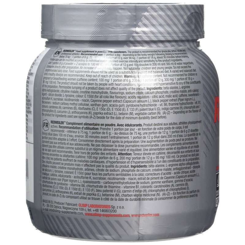 Olimp Labs Crime Mint Redweiler Recovery and Energy Supplement, 480g