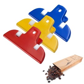 Westmark 3 kleine Beutelclips/Verschlussklammern, Kunststoff, Mini, Gelb/Blau/Rot, 52182230