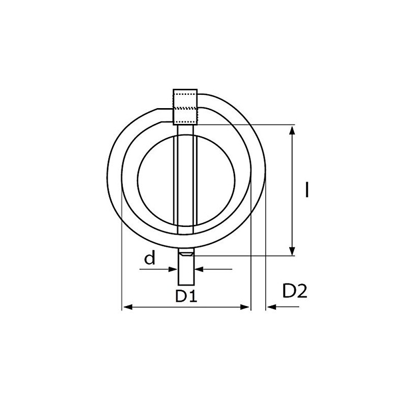 10 x Folding Pins 10 mm Galvanised Steel Folding Cotter