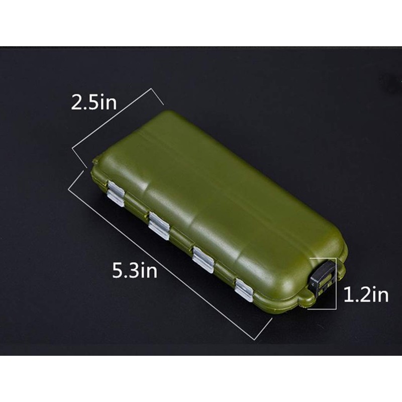 Toasis - Ganchos pequeños para Aparejos de Pesca, giratorios, Olive-1pcs