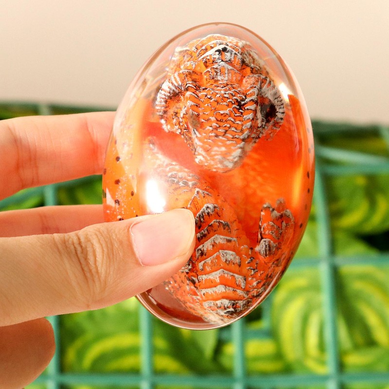 Lava Dinosaur Egg Crystal Lava Dragon Egg Resin Sculpture Souvenir