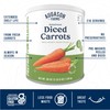 Augason Farms Dehydrated Diced Carrots Emergency Food Supply, 216 Servings,