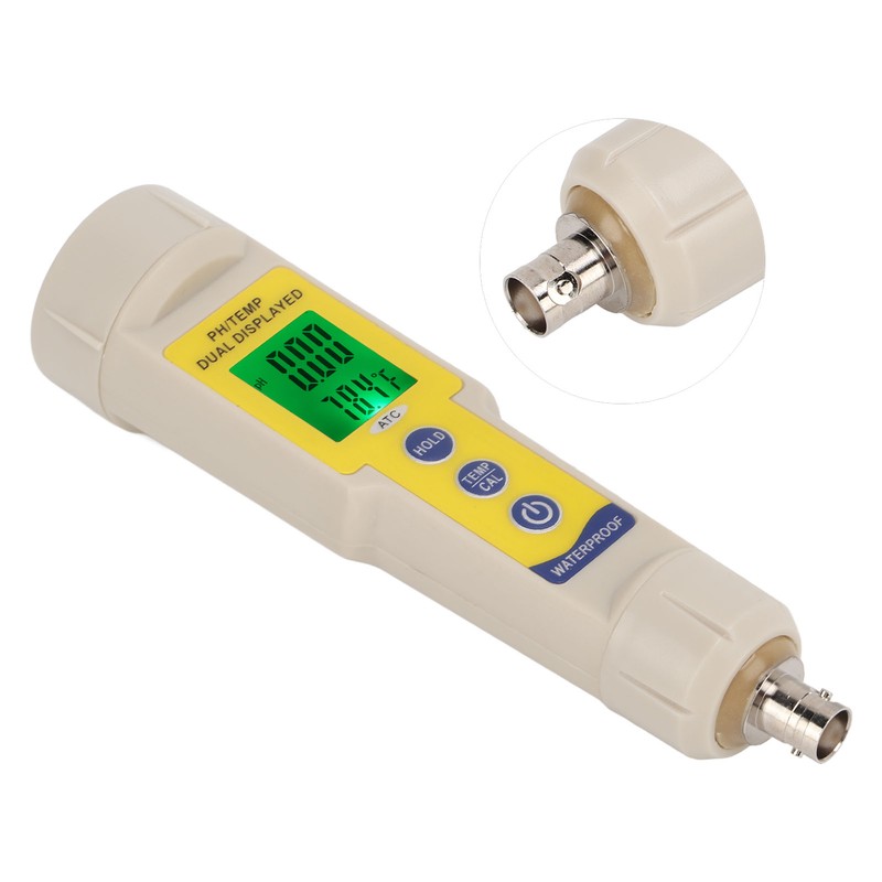 PH‑035HB Waterproof Acidity PH Tester High Accuracy PH Temperature Meter