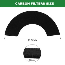 8 Pack Carbon Filters Compatible with Litter-Robot 4 Activated Charcoal Charcoal Filters for Litter Box Carbon Premium Filter to Eliminate Odors Control Damp from Pets and Keep Home Fresh