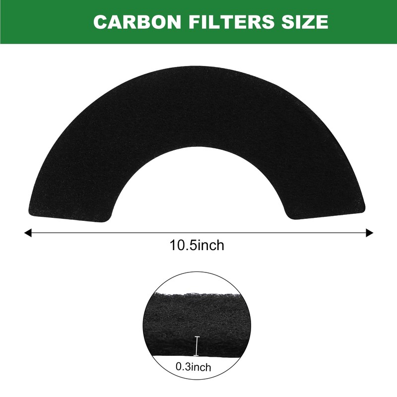 8 Pack Carbon Filters Compatible with Litter-Robot 4 Activated Charcoal