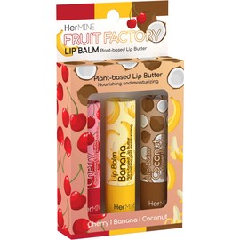 HerMINE Lip Balm Plant-based Lip Butter 3 Pack Nourishing Moisturizing LipBalm LipButter Long Lasting Delicious Flavors Intense Hydration