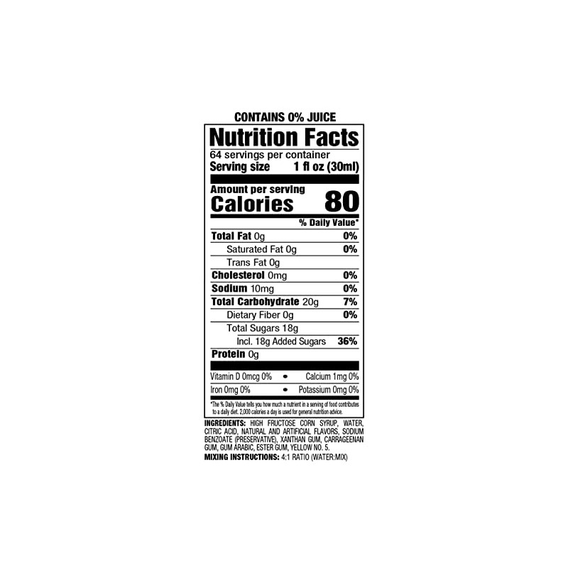 Snappy Frosti Tropics Pina Colada Slush Mix, 1/2 Gallon