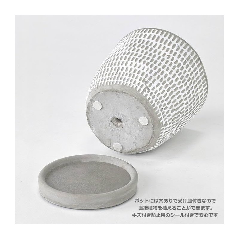 SOW Relief Planter Pot CCGH (Dot Line Blue (05))