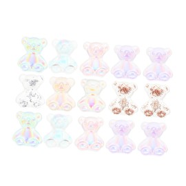 Baluue DIY Nail Art Decor 80pcs Resin Bear Ornaments Unique Nail Adornment for Women Girls Random Style