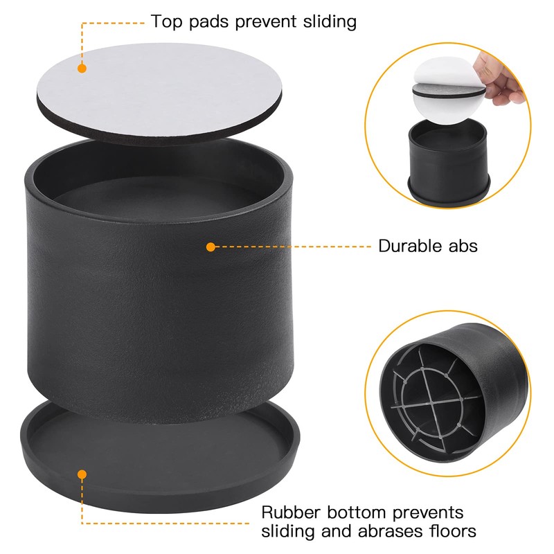BTSD-home Bed Risers 2 inch Heavy Duty Furniture Risers Chair