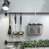 Gatuida Plastic Storage Basket with Hook, Hanging Shower Kitchen Organizer,