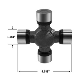 GLOCRORET Rear Drive Shaft Carrier Bearing & U-Joint Kit Fit for 1999-2010 Ford F-250 F-350 Super Duty 4WD/ RWD – for 7.3L/6.0L Power Stroke & 6.8L V10, Replaces HB210866-1X, 5-160X