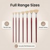 Fan Brush for Painting, 7-Piece Fan Brushes for Artists