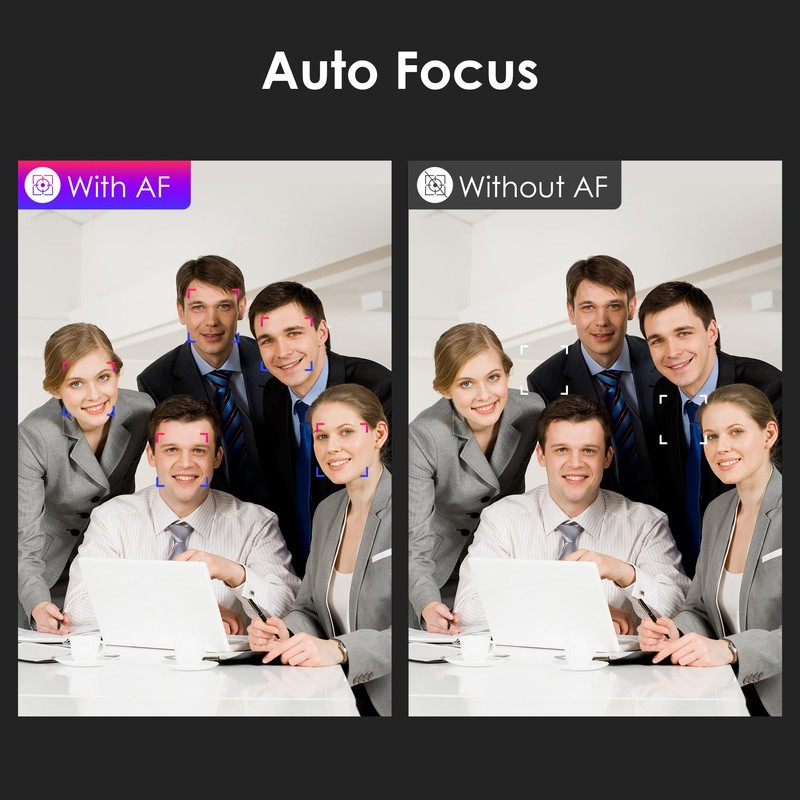VIZOLINK W4GS 2K Webcam, PC Webcam 1080P 60FPS, Auto Focus,