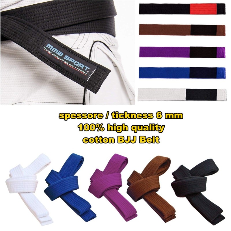 BJJ Belt Jiu Jitsu Kimono Belt - gi 100% Cotton