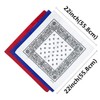 Junvena Cotton Bandanas 12 packs 22"X 22" Double Sides Printed