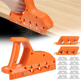 Fentar Edge Planer for Plasterboard, Plasterboard Planer with 45° and 60° Blade Set, Robust Plasterboard Cutter Hand Planer, Multi-Purpose Edge Planer for Plasterboard Cork Panels with 10 Replacement
