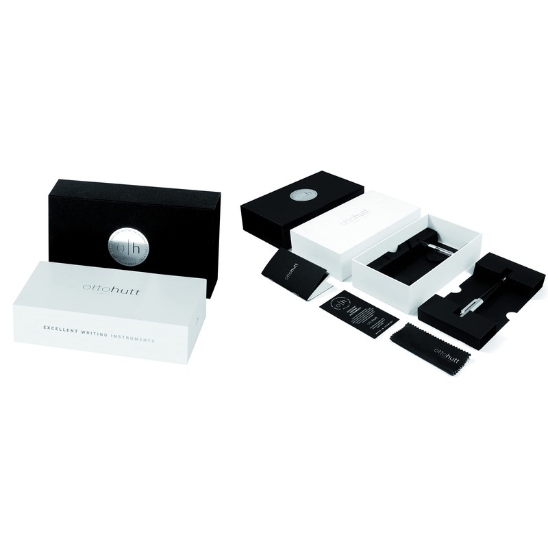 Otto Hutt 001-11305 Ballpoint Pen Design 06 Aluminium Sand-Rose Gold