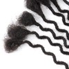 10 Inch 30 Strands Curly Loc Extensions Human Hair, 0.4cm
