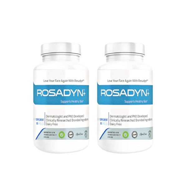 Rosadyn+ Rosacea Skin Care Supplement for Redness of Face, Eye