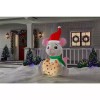 Home Accent 6.5' ANIMATED MOUSE EATING A COOKIE Airblown Lighted