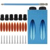 15pcs Pocket Hole Screw Jig Dowel Drill Joinery Kit Woodworking