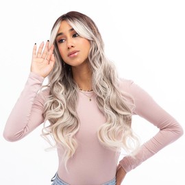 26-Inch Blonde Ombre Loose Wave Realistic Synthetic Wig  |【Wig Cap Included】【Style/Straighten Heat Resistant】|  @38