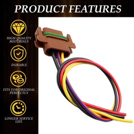 Turn Signal Lights Connector Compatible with Dodge Ram 2500. 2007-2009 Rear 55277302AC Pigtail Plug Wiring Harness