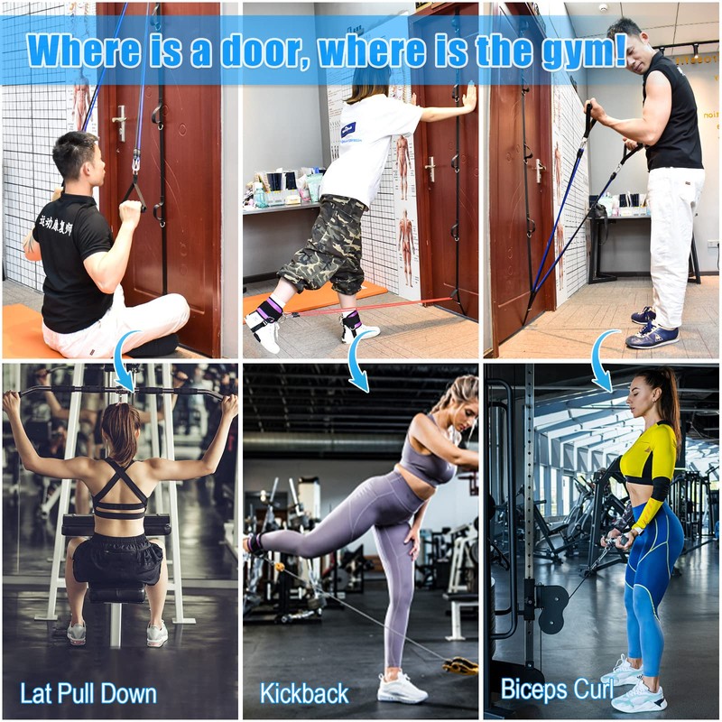 Brebebe Door Anchor Strap for Resistance Bands Exercises, Multi Point