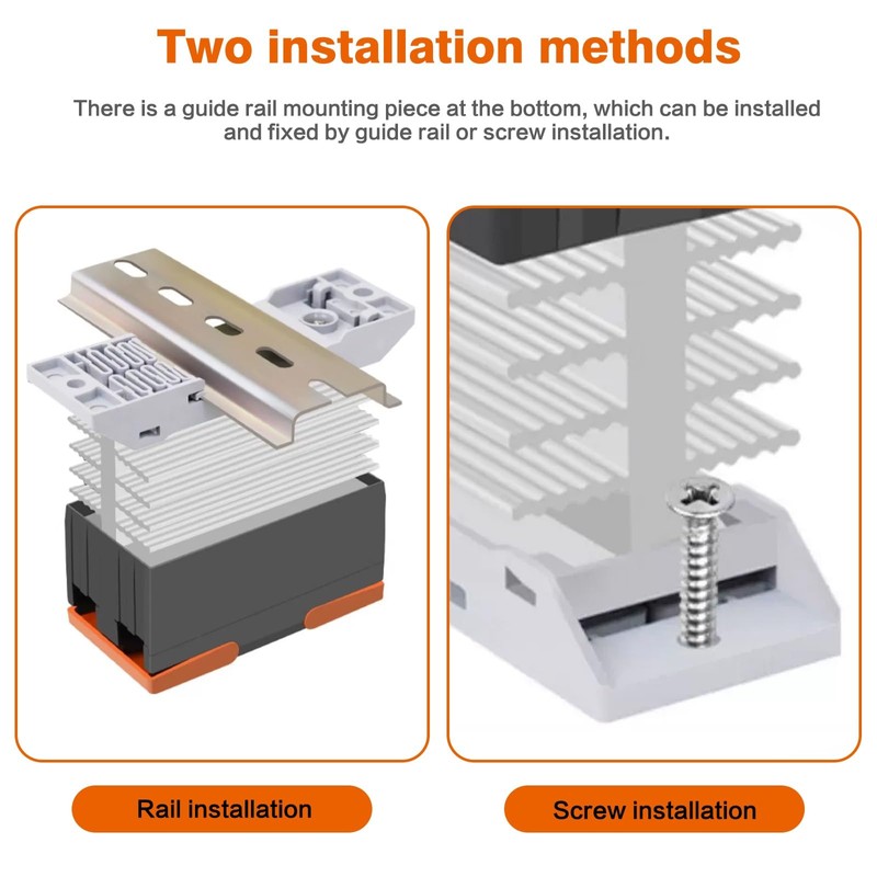 DEWIN Solid State Relay DC 3-32V Control AC 24-480V Single-Phase