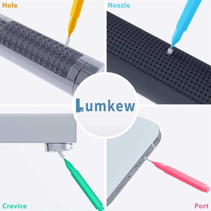 Lumkew Multiszie Shower Head Cleaner Tool, Shower Head Cleaning Brush