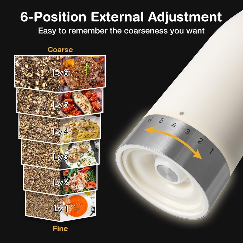 Vucchini Manual Pepper Grinder with Ambient Light