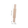 Ciieeo 2Pcs DIY Clay Printing Rods Wooden Mud Rolling Sticks