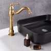 Vessel Sink Faucet Antique Brass Bathroom Single Handle Lavatory Vanity