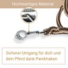 Pferdelinis Horse Lead Rope, 2m, Brown/Beige, Pre-braided Polypropylene