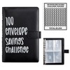 CLOUDSEA 100 Envelope Challenge Binder, Money Saving Challenge Book -