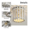 Rustic Flush Mount Ceiling Light, Farmhouse Wood Cage Semi Flush