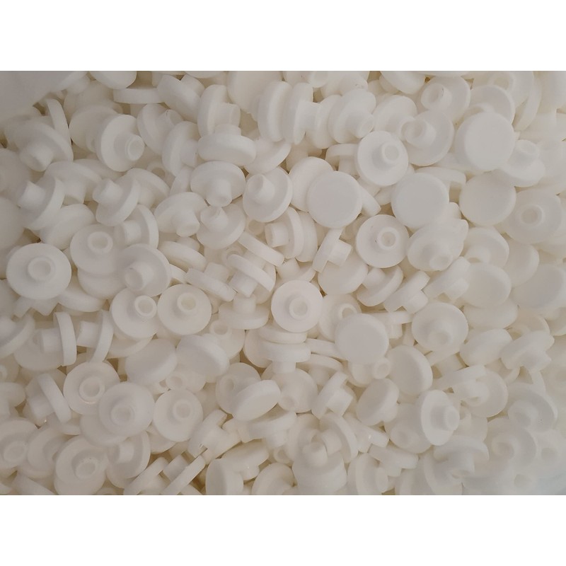 HYDRO HOME Paracolpi wc, tondi in plastica, 4 pezzi, altezza