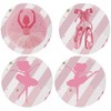 2" Round 100 Pack Pink Girl Dance Label Stickers Ballerina Candy Stickers for Birthday Party Baby Shower Wedding Favors