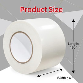 AMOGATO Vapor Barrier Tape 2 Rolls - 4 inch x 180' Roll 8 Mil, Heavy Duty Waterproof, Polyethylene Repair Tape, Vapor Barrier Seam Tape for Industrial, Crawl Space, Roofs & Barrier